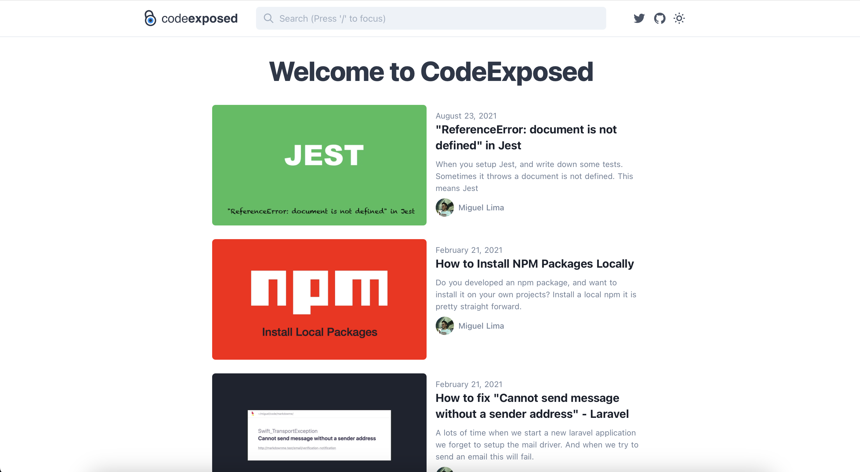 codeexposed.com Project